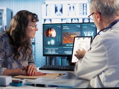 AI-powered Medi-EHR dashboard displaying predictive analytics for healthcare providers.